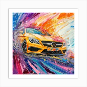 Gold Benz 1 Art Print