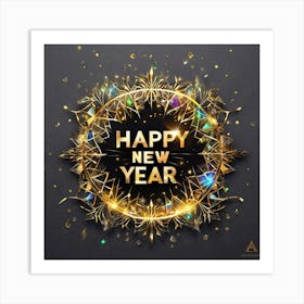 Happy New Year 120 Art Print