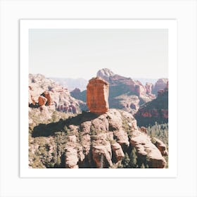 Sedona Scenery Square Art Print