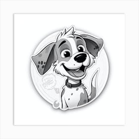 Dog Sticker Art Print