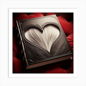 Heart Shaped Book Art Print