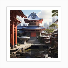 Asian Temple Art Print