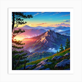 Mountain Landscape 8 Art Print