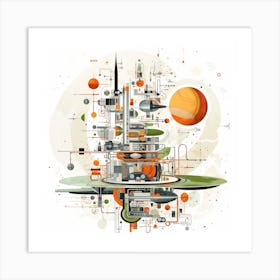 Futuristic City 31 Art Print