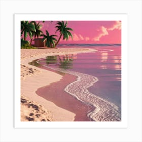 Sunset Beach Art Print