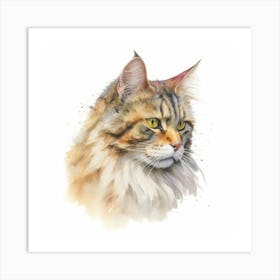 Sam Sawet Cat Portrait 1 Art Print