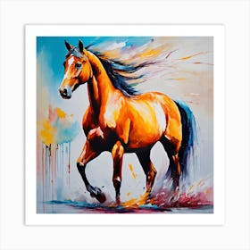 Horse Painting Art Print