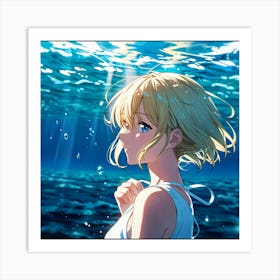 Default Open Water Blonde Art Print 2 Art Print