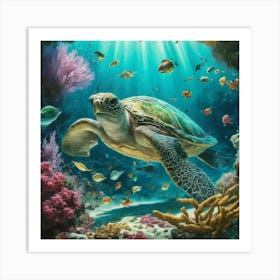 Sea Turtle 2 Art Print