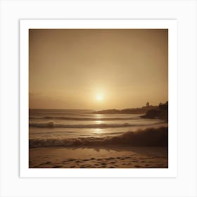 Sunset On The Beach 14 Art Print