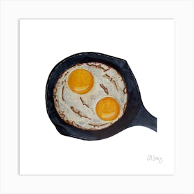 Frtied Eggs Art Print