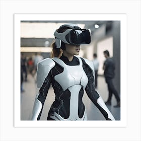 Futuristic Woman 82 Art Print