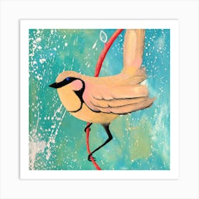 Bird On A Branch 1 Art Print