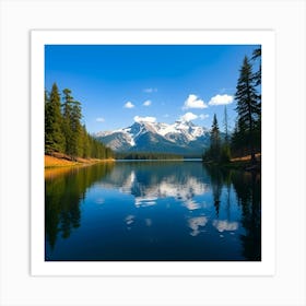 Reflection Lake, Banff National Park Art Print