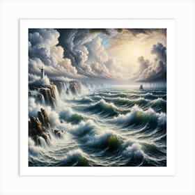 Stormy Seas Dreamscape 2 Art Print