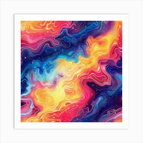 Abstract Aura (2) Art Print