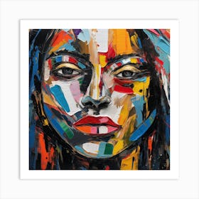 Woman'S Face 3 Art Print