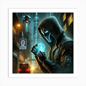 A Dark And Mysterious Sci Fi Depiction Of Cipher Deception Skills Art Print