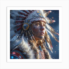 Native American Woman 1 Art Print