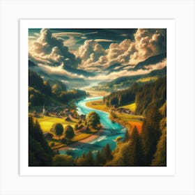 Valley Of Clouds Art Print