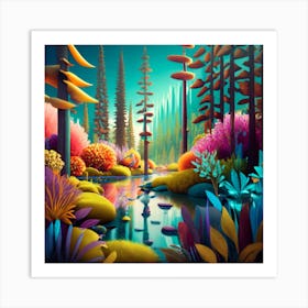 Flora And Fauna Art Print