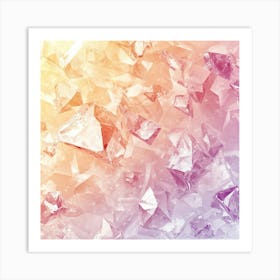 Rainbow Crystals Art Print