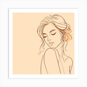 Portrait of a woman Art Print