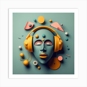 Abstract Music Art 2 Art Print