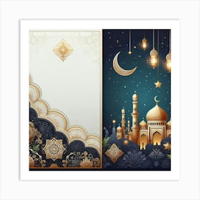 Islamic Greeting Card 1 Art Print