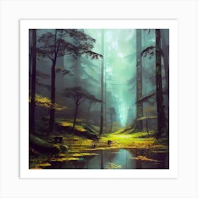 Forest Landscape Art Print