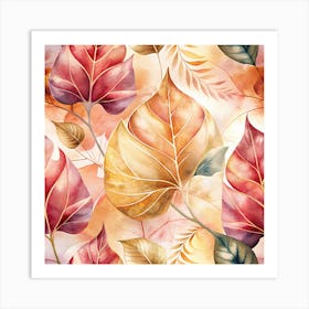 Elegant Leafy Layers Develop An Elegant Pattern O (1) (1) Art Print