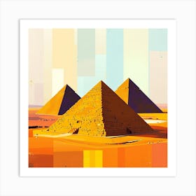 Pyramids Of Giza Art Print