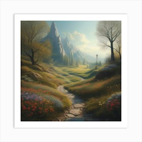 Path Through The Woods Art Print