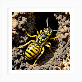 Wasp nature 4 Art Print