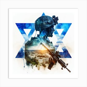 Israeli Soldier 9 Art Print