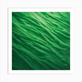 Green Silk Background Art Print