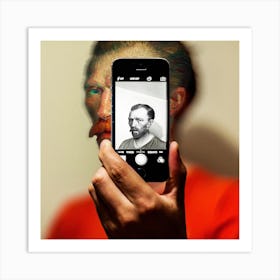 Show You My Selfie Square Art Print