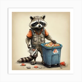 Raccoon 12 Art Print