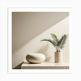 Plant And A Vase Art Print