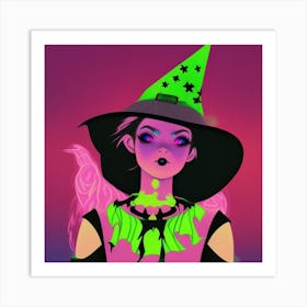 Halloween Witch Art Print