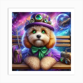 Steampunk Dog 1 Art Print