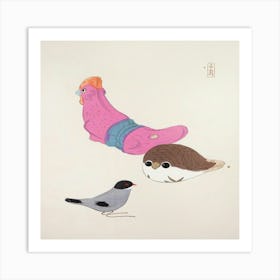 Asian Birds Art Print