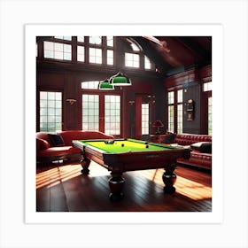 Billiard Room Art Print