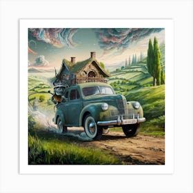 House On The Road Art Print