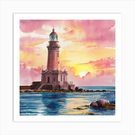 Pink Horizon Art Print