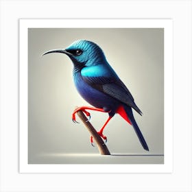 Blue Bird 2 Art Print