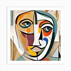 Abstract Of A Woman'S Face Art Print