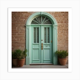 Lifelike Vision Mint Door Art 0 Art Print