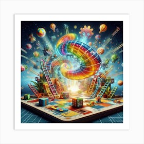 Games #24 by Cam Views Art Print