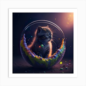 Cat Galaxy (42) Art Print